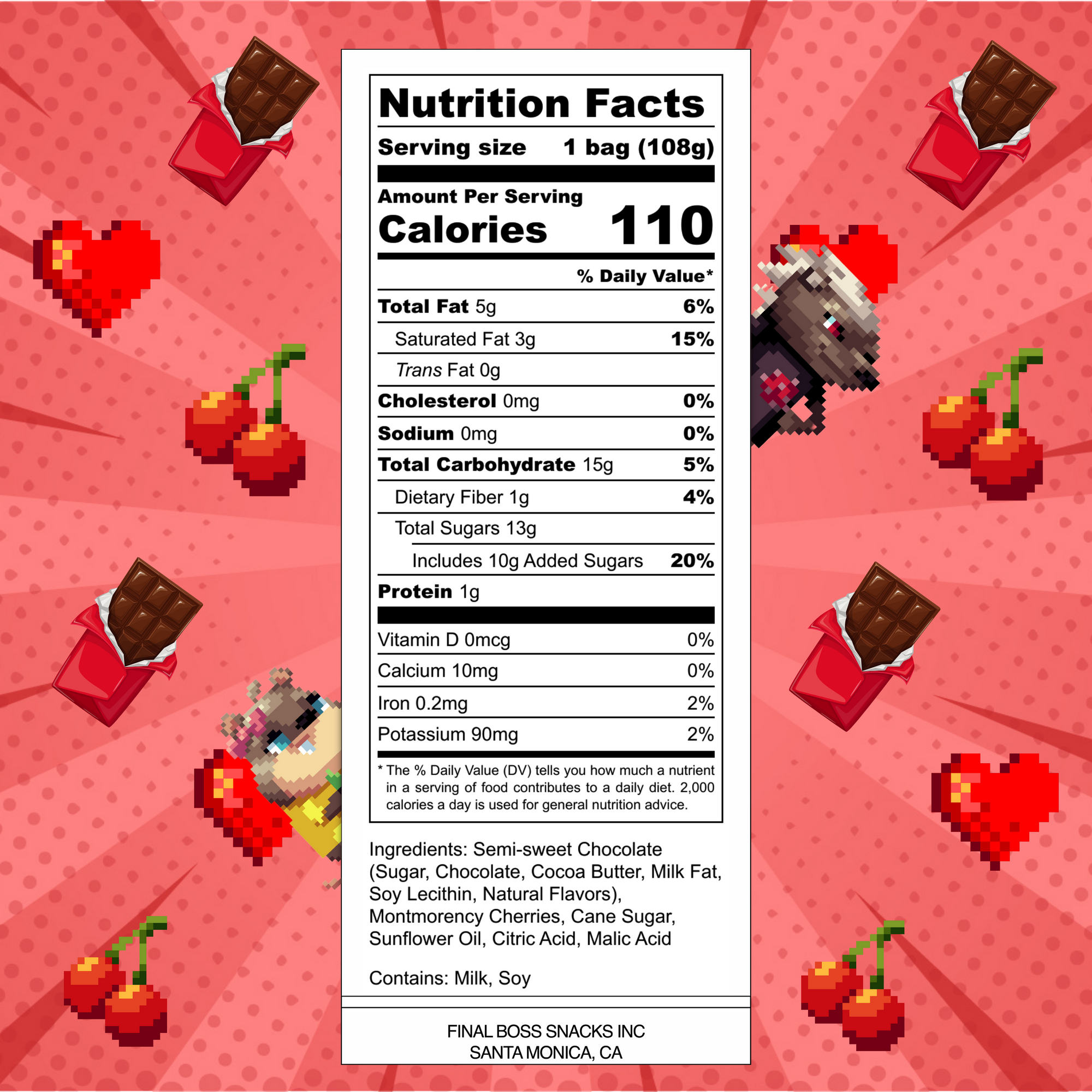 Chocolate Covered SOUR Cherries (4-pack)