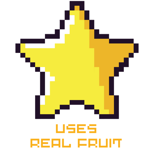 Uses real fruit