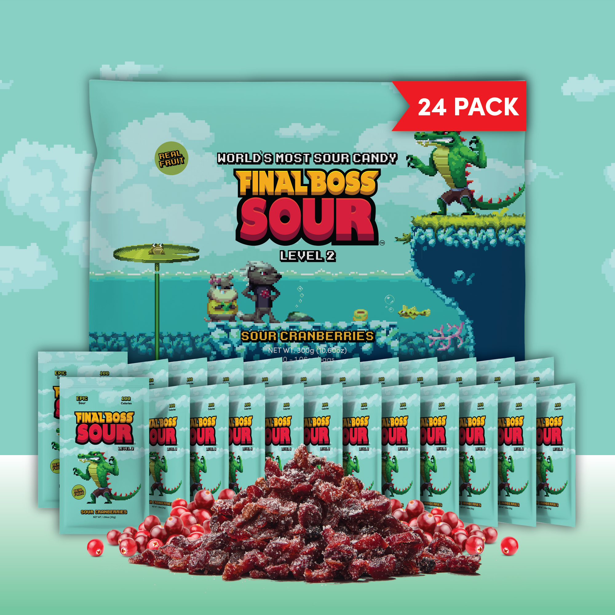 Level 2 Cranberries (24 Pack)