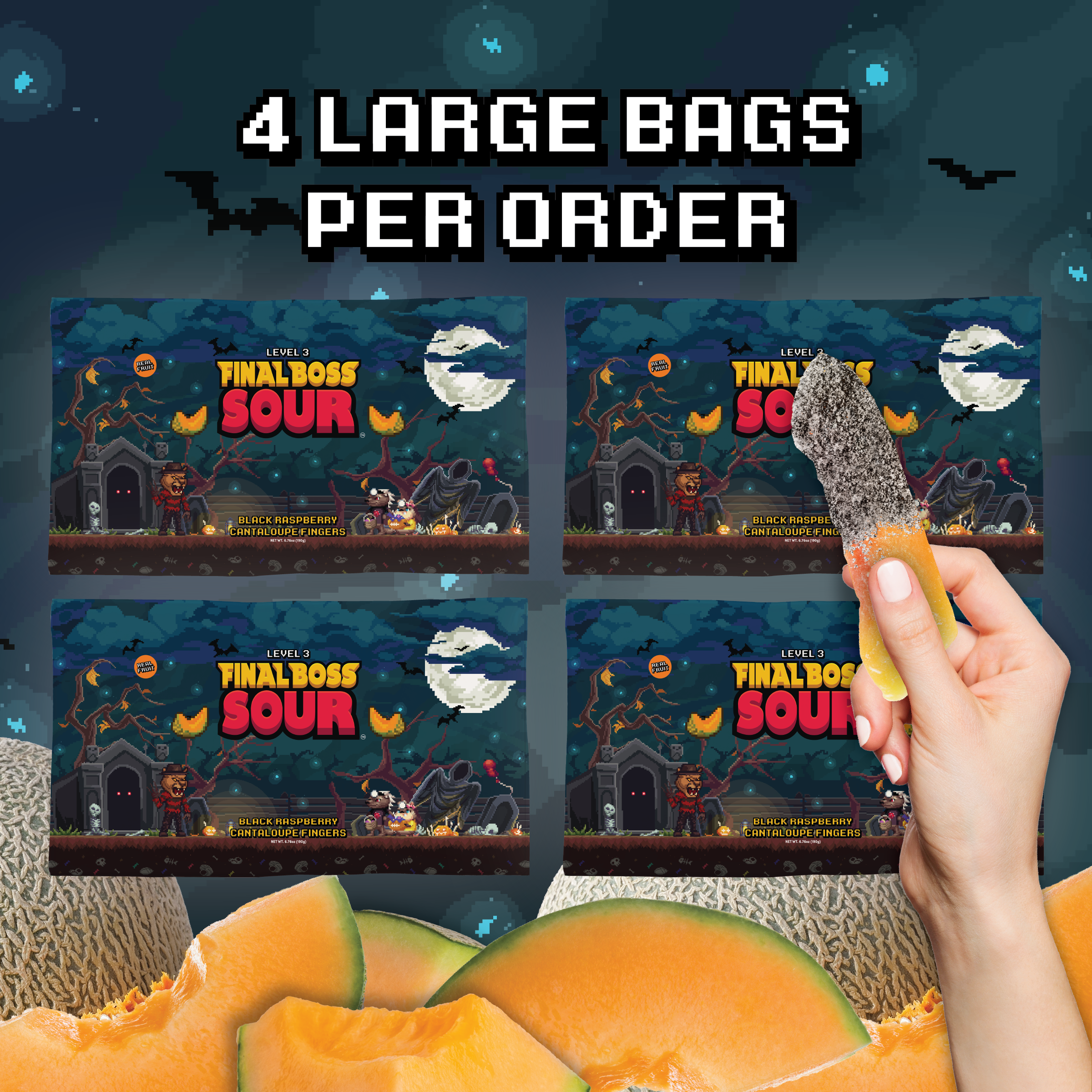 Cantaloupe Fingers (Level 3) (4-Pack)