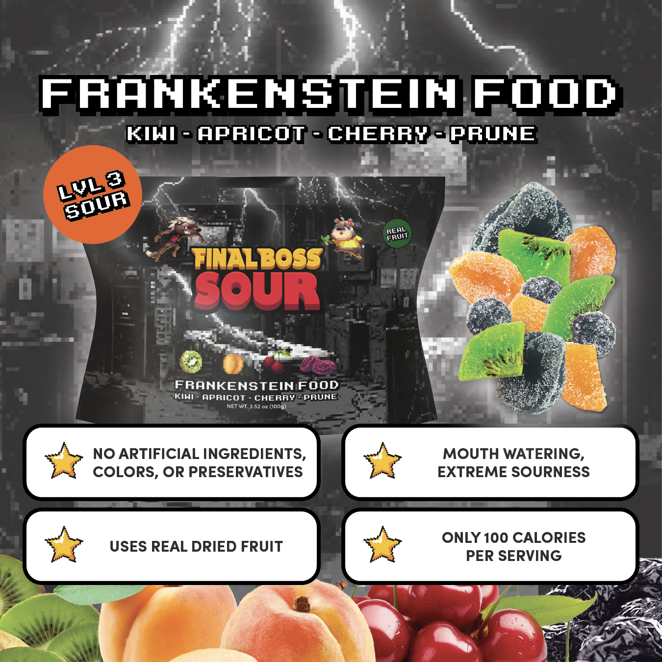 Frankenstein Food (4-Pack) + Apple Dippers (4-Pack) Bundle