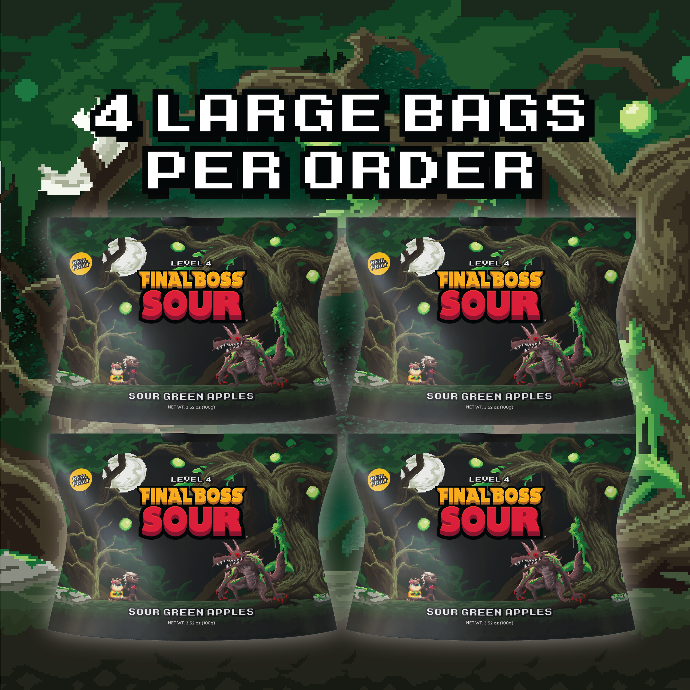 Level 4 Green Apple (4-Pack)
