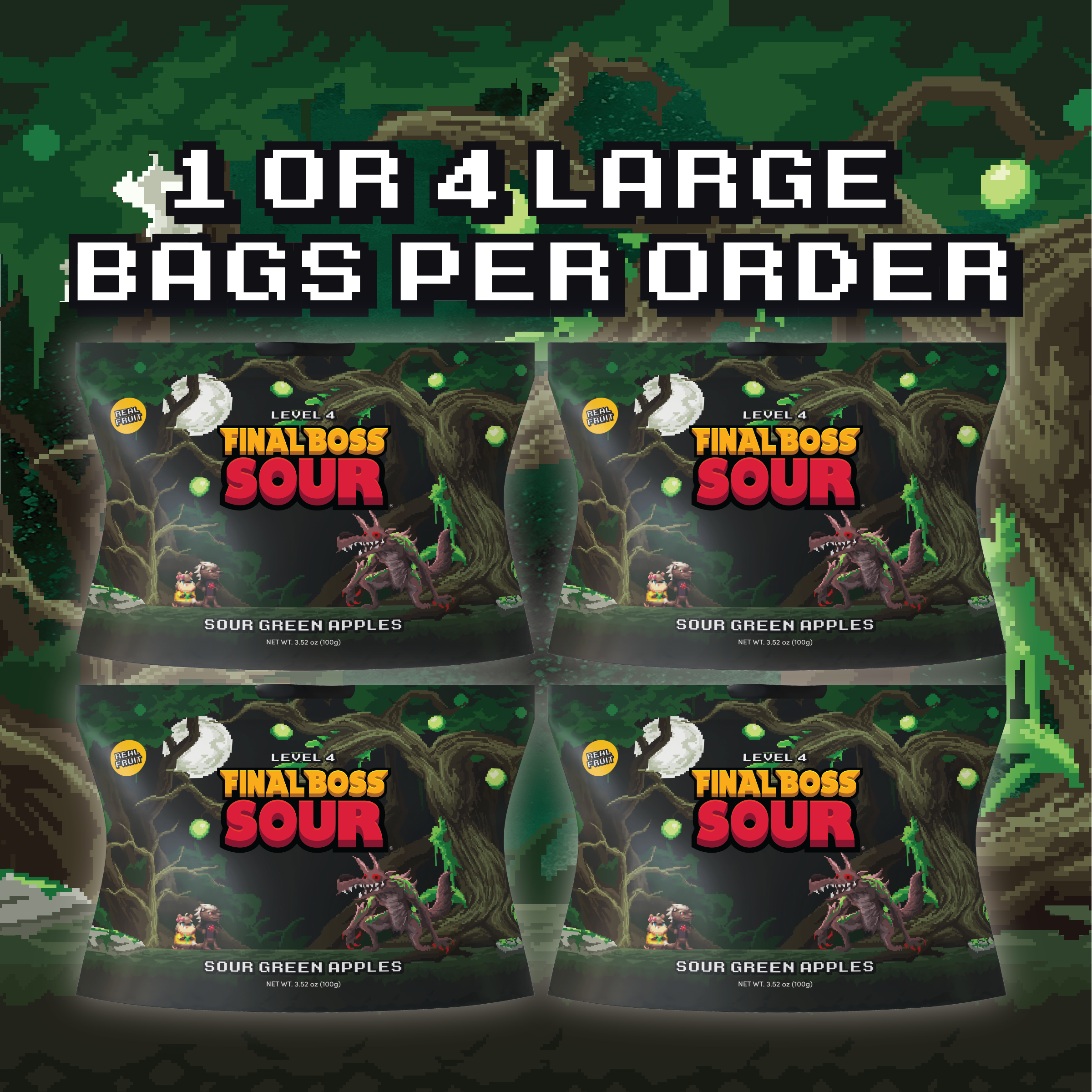 Level 4 Sour Green Apple (1 or 4-Pack)