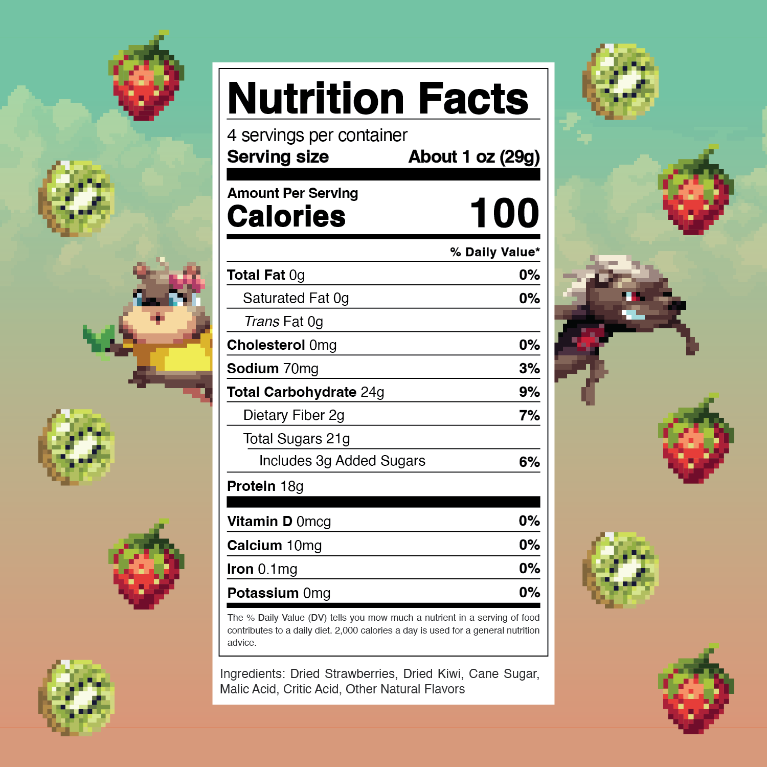 Strawberry Kiwi Level 2 (4-Pack)