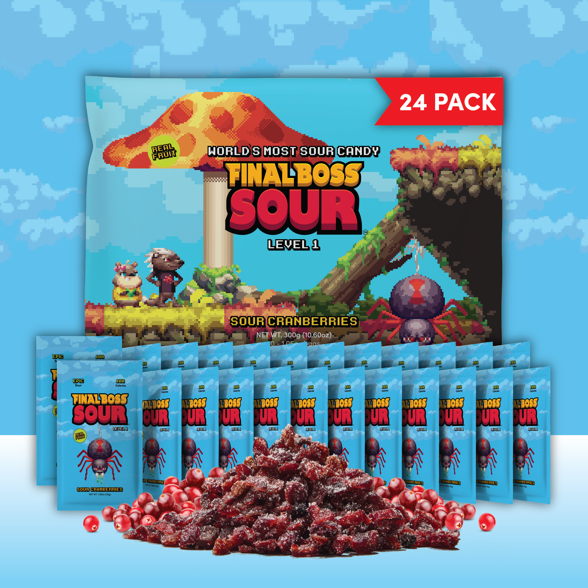 Level 1 Cranberries (24 Pack)