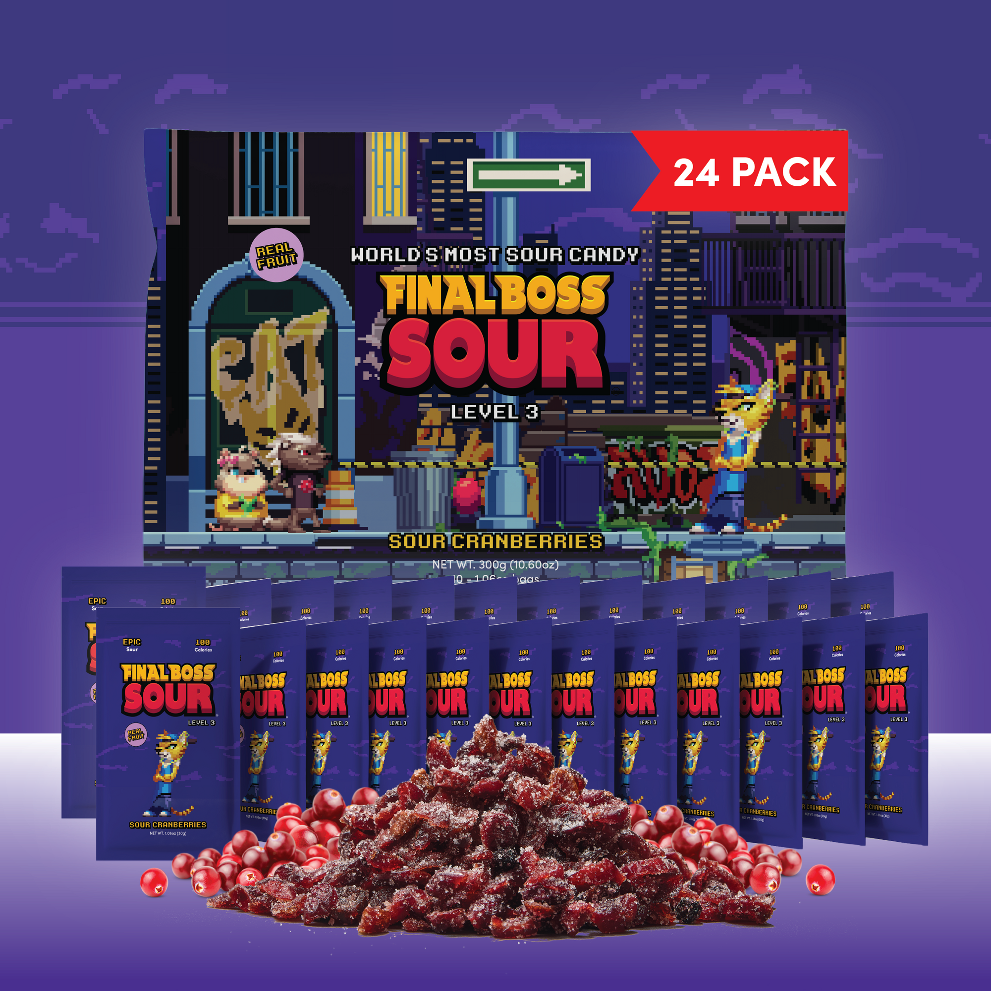 Level 3 Cranberries (24 Pack)