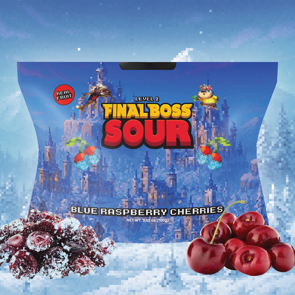 Blue Razz Cherries (Level 2) (4-Pack) – Final Boss Sour