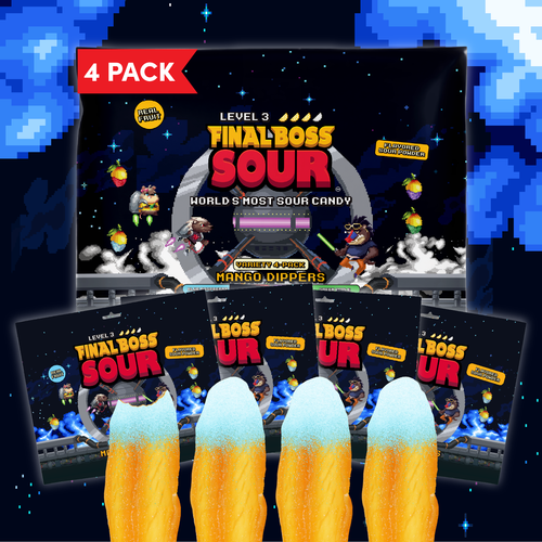 Blue Raspberry Mango Dippers (4-Pack)