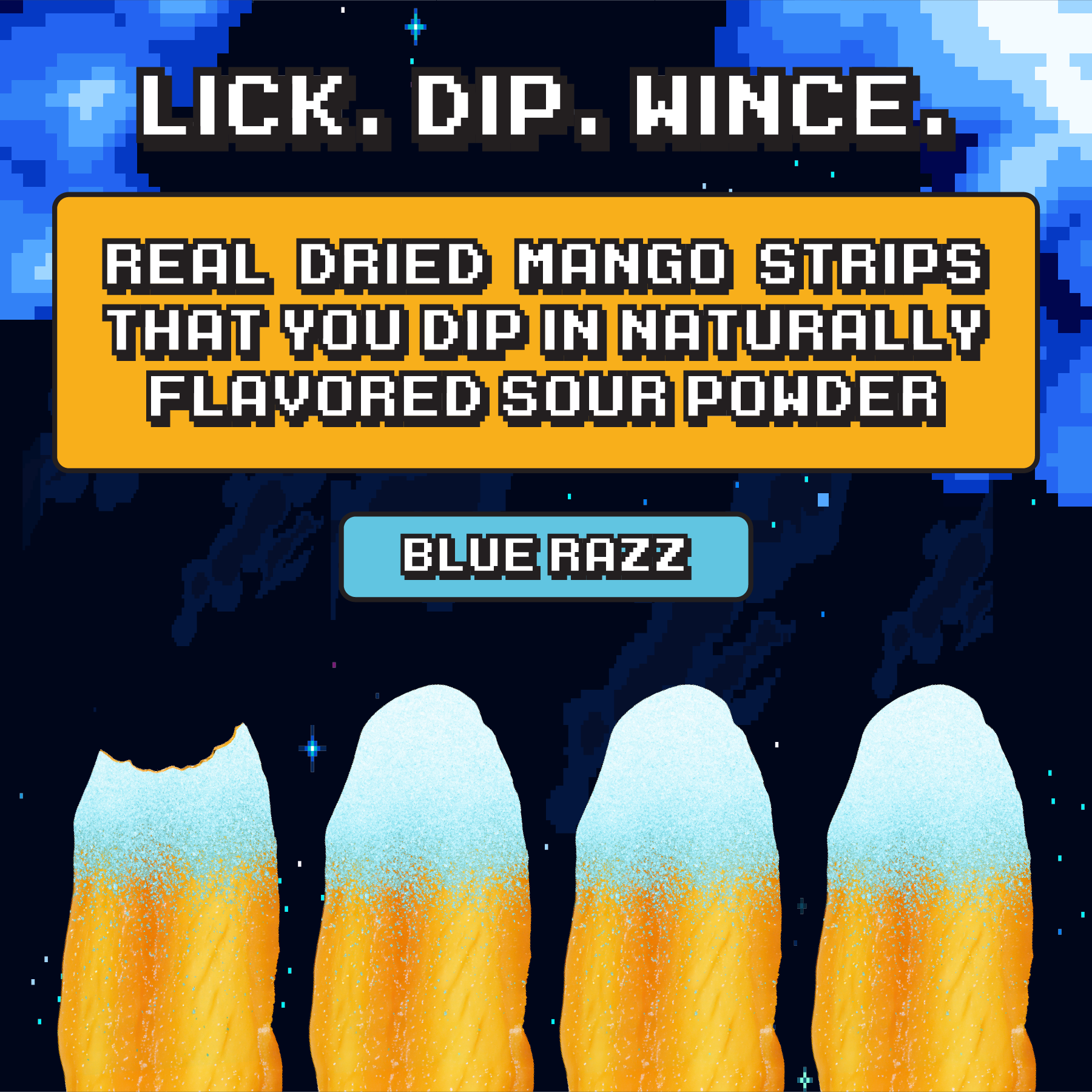 Blue Raspberry Mango Dippers (1-Pack)
