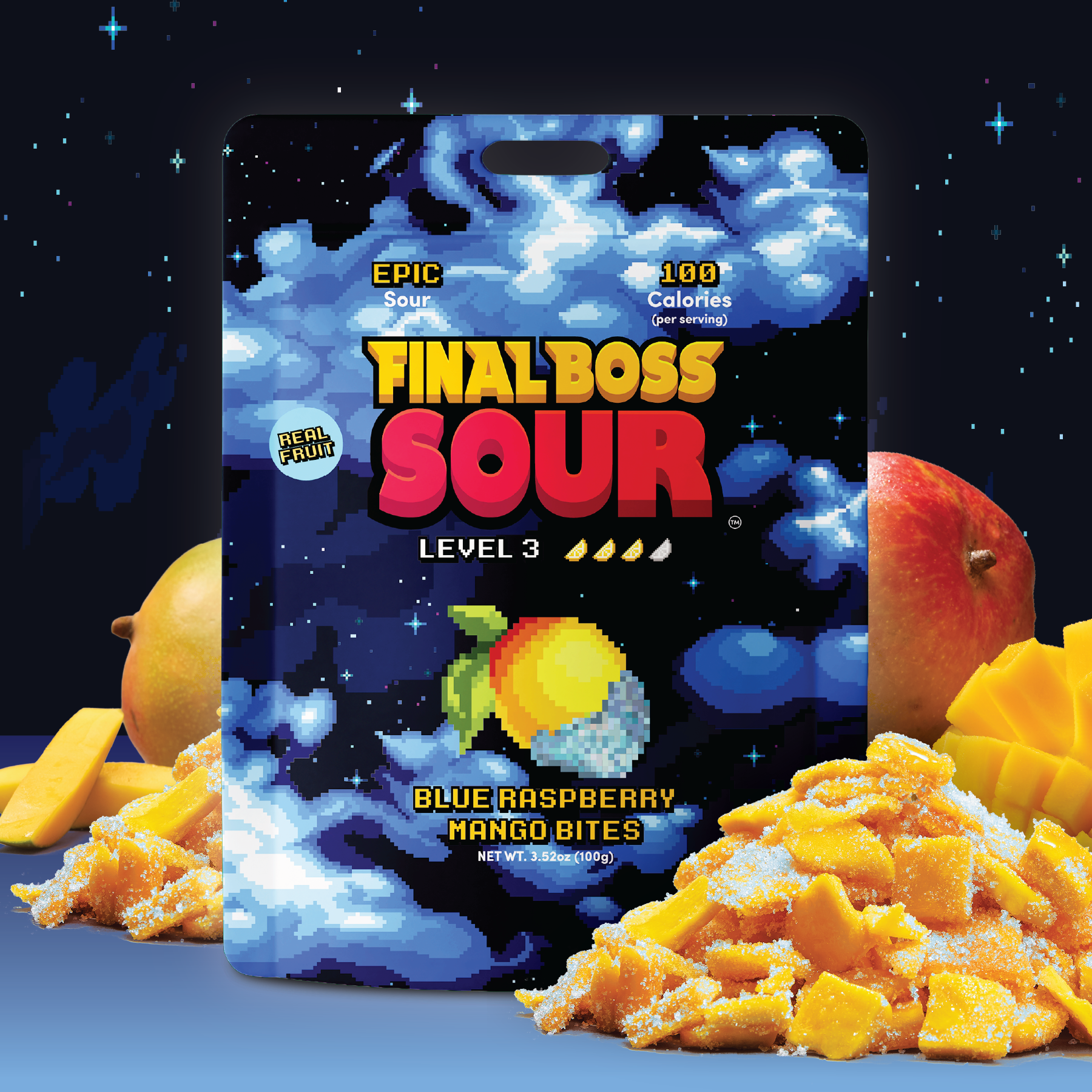 NEW Blue Razz Mango Bites (Level 3) (4-Pack)