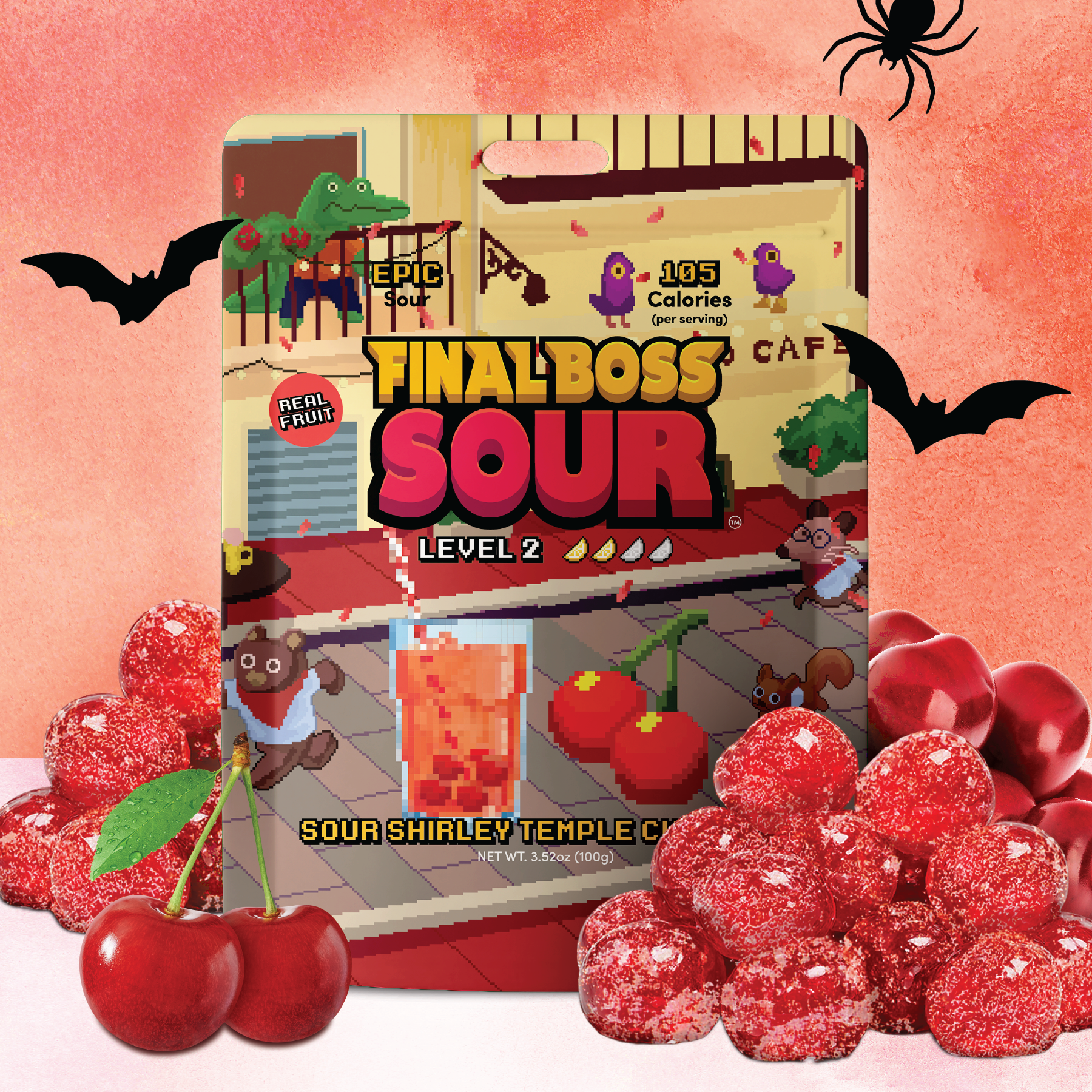 Level 2 Shirley Temple Sour Cherries (1 Pack)