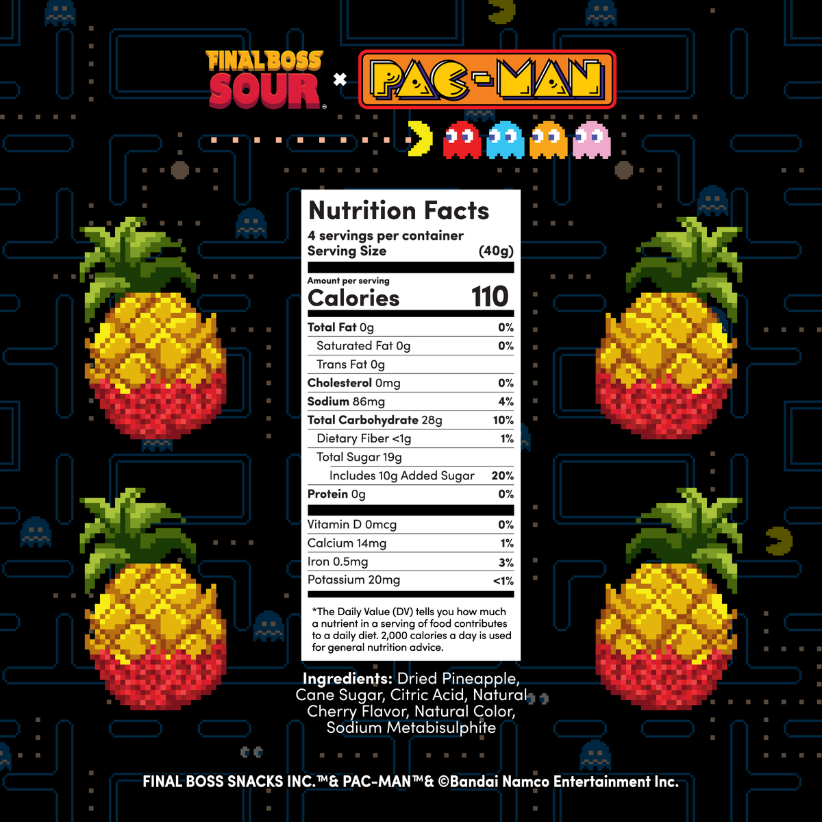 Level 3 Cherry Pac-man x Final Boss Sour: Pineapple Dippers (1-Pack)