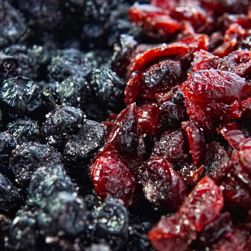 Real Dried Sour Blueberries and Cranberries