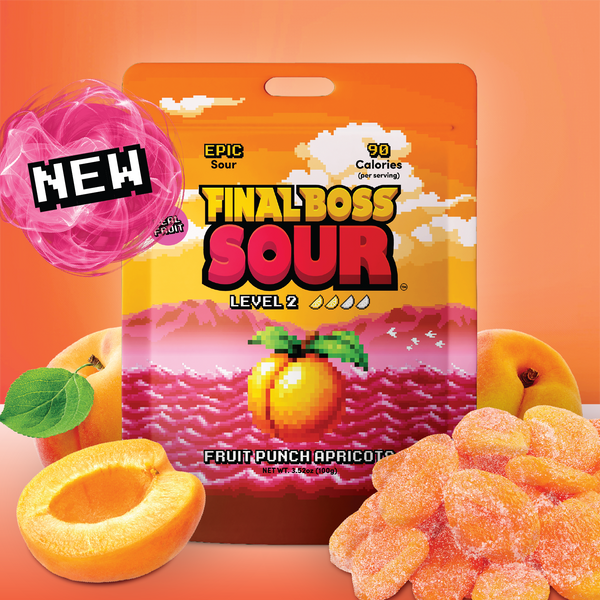 Level 2 Fruit Punch Apricots (4 Pack) – Final Boss Sour