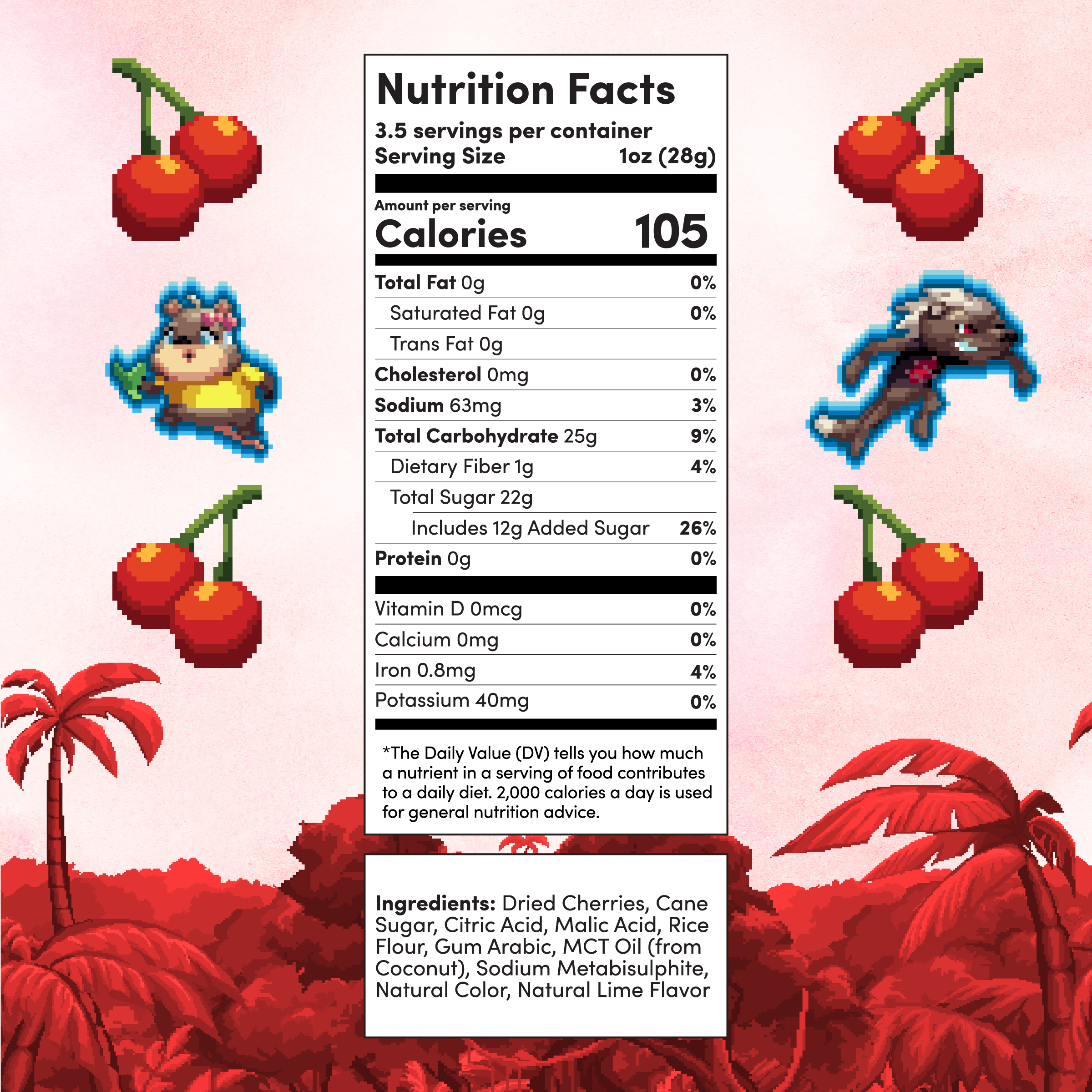 G Fuel x FBS Level 3 Sour Shirley Temple Cherries (4-Pack)