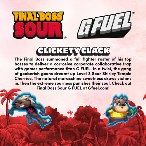 G Fuel x FBS Level 3 Sour Shirley Temple Cherries (4-Pack)