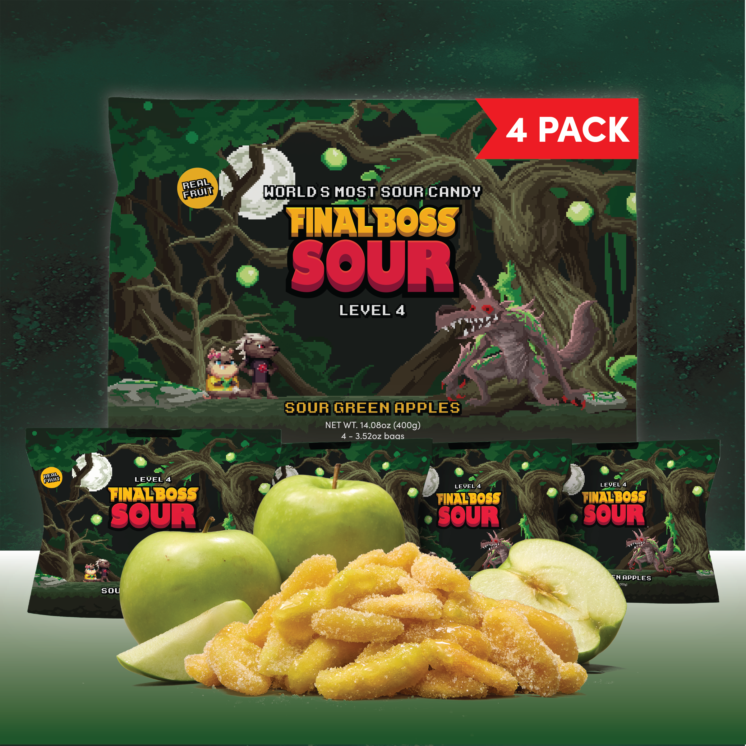 Level 4 Green Apple (4-Pack)