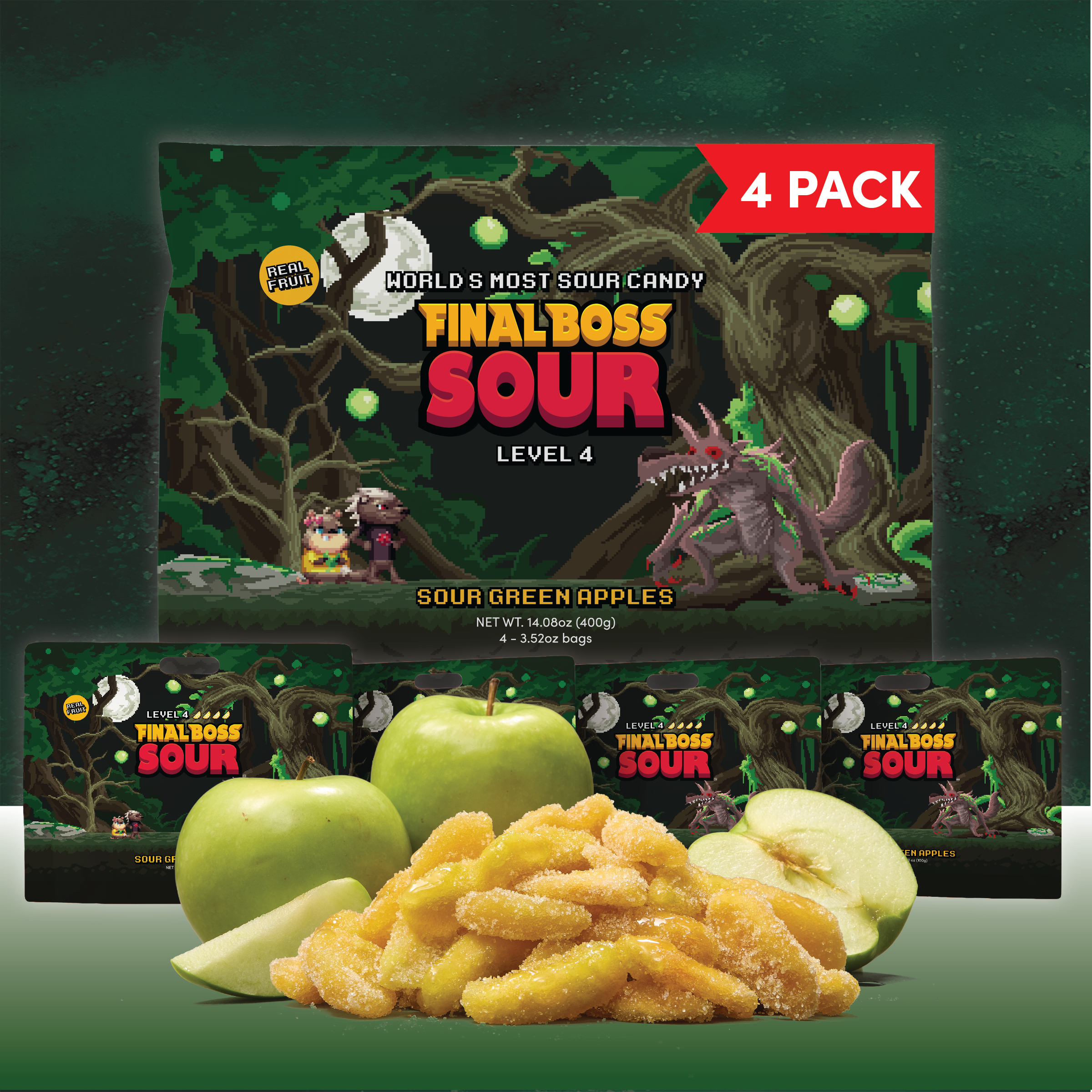 Level 4 Green Apple (4-Pack)