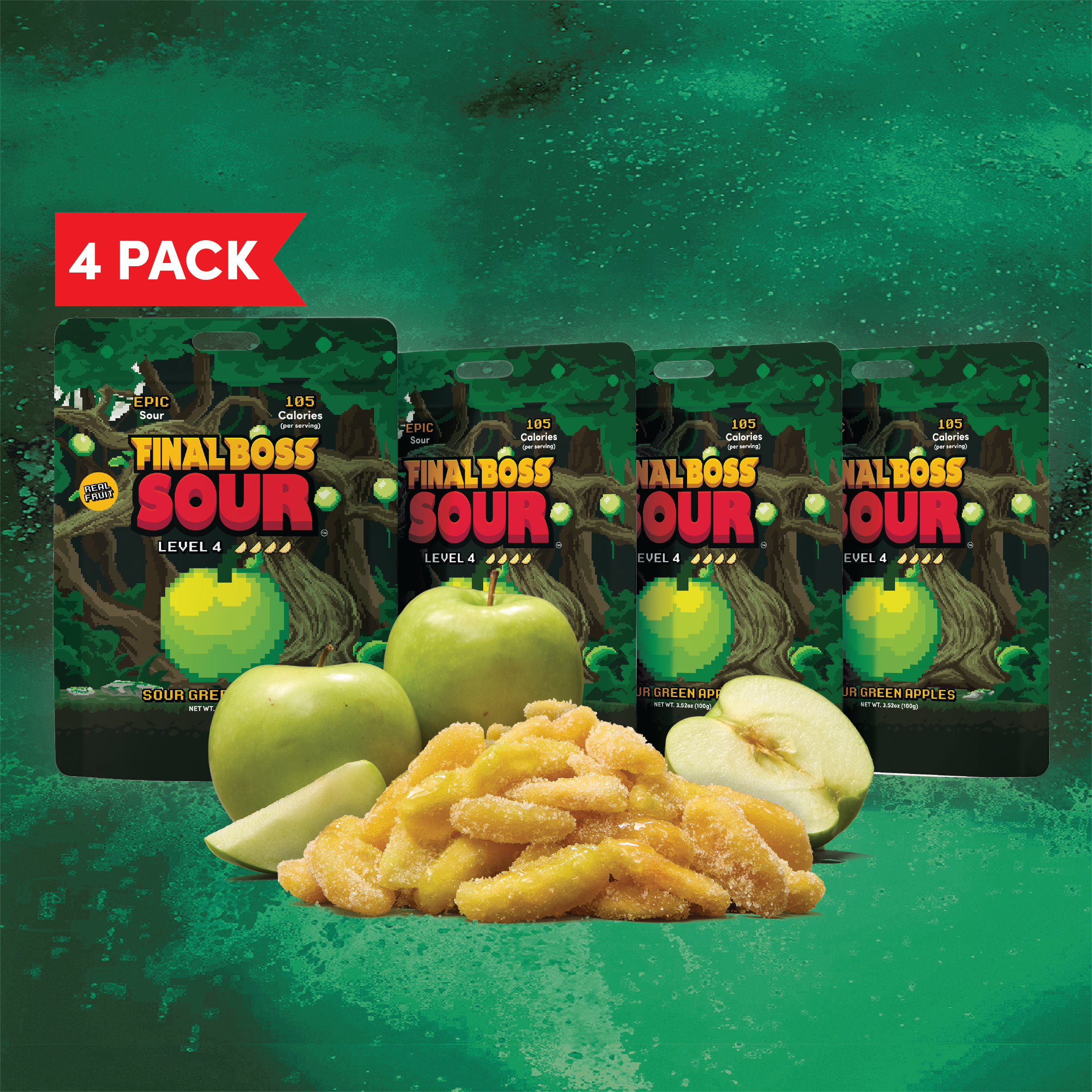 Level 4 Green Apple (4-Pack)