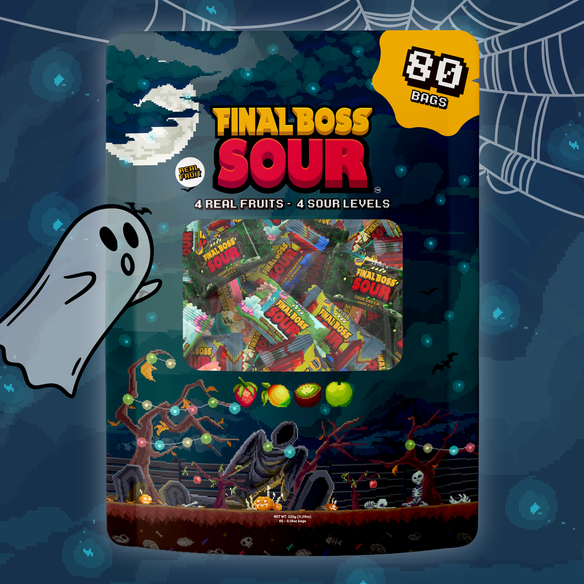 Halloween 4 Sour Level Variety Pack (80 bags)