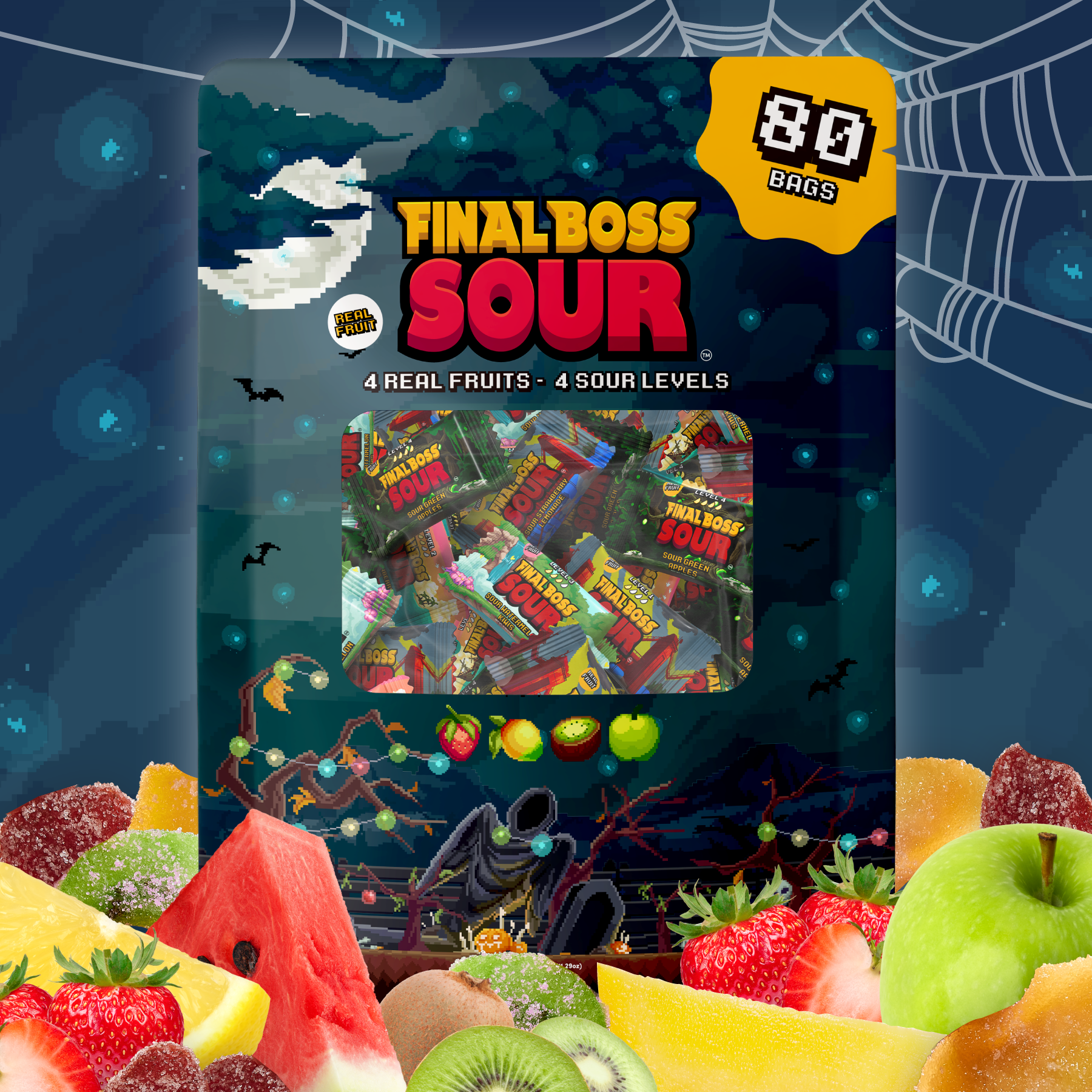 Halloween 4 Sour Level Variety Pack (80 bags)