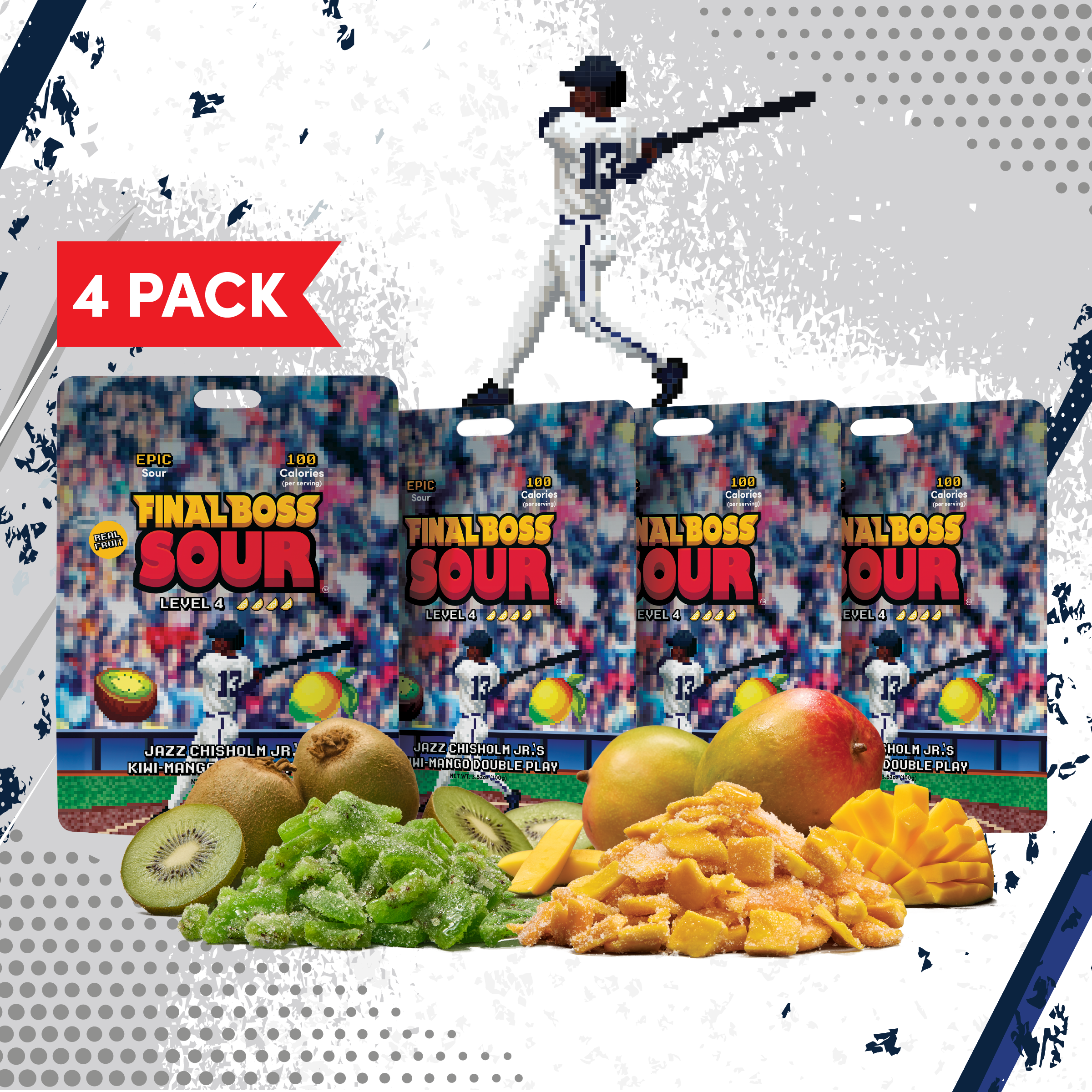 NEW Jazz Chisholm Jr's Kiwi-Mango Double Play (4 Pack)