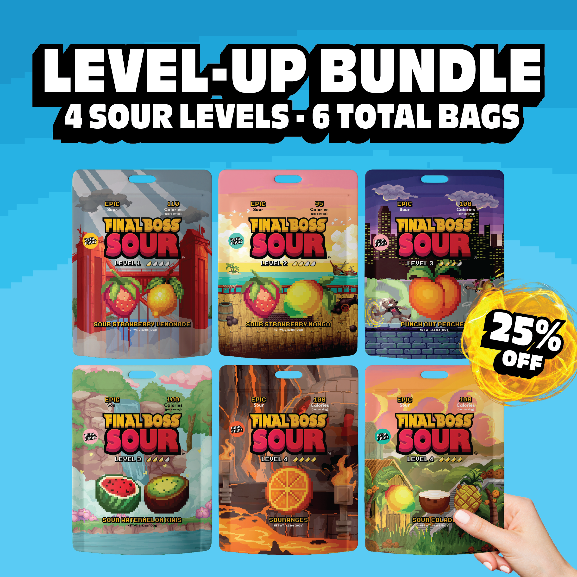 Final Boss Sour 25% Off Level-Up Bundle (6-Pack)