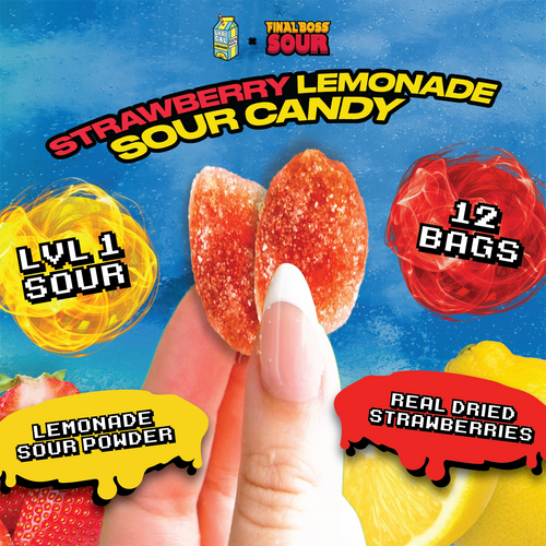 Lyrical Lemonade: Sour Candy - Strawberry Lemonade (Level 1) (12-Pack)