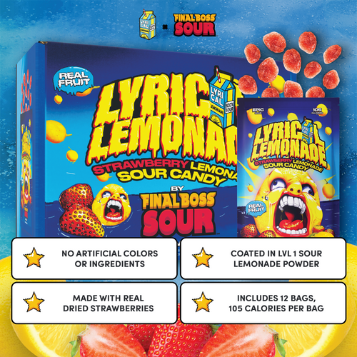 Lyrical Lemonade: Sour Candy - Strawberry Lemonade (Level 1) (12-Pack)