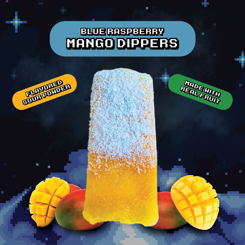 Blue Raspberry Mango Dippers (4-Pack)