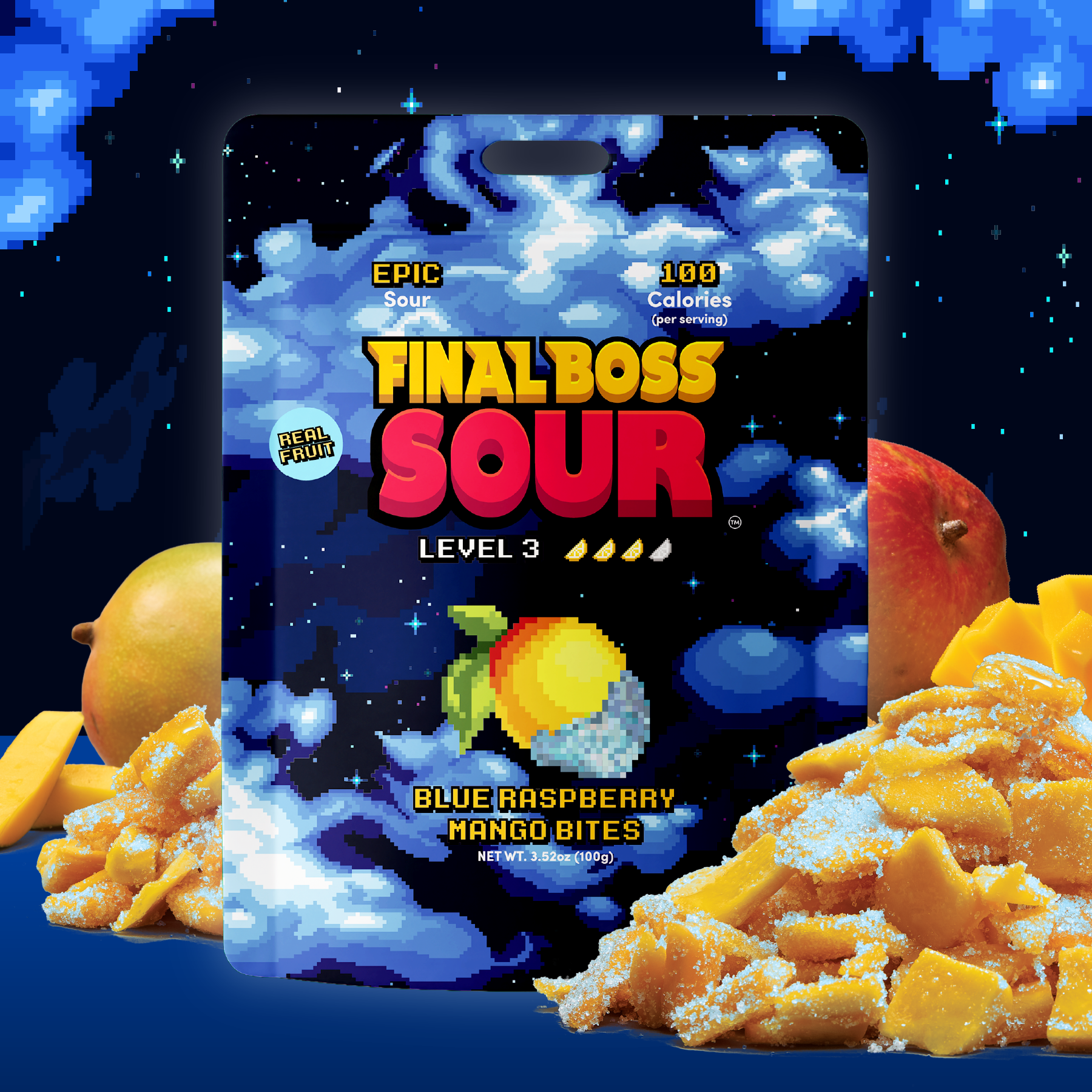 NEW Blue Razz Mango Bites (Level 3) (4-Pack)
