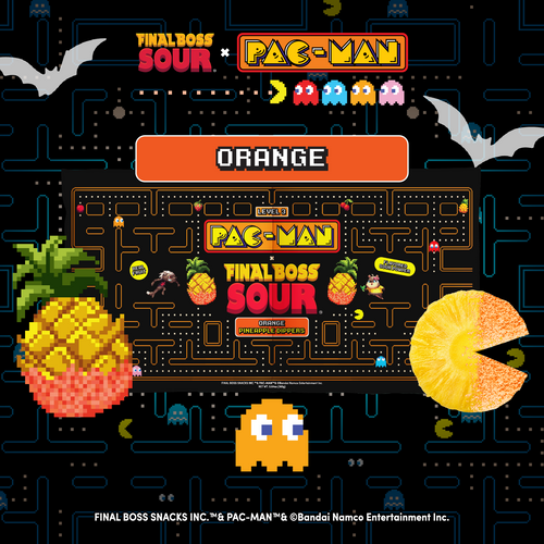 Level 3 Orange Pac-man x Final Boss Sour: Pineapple Dippers (1-Pack)