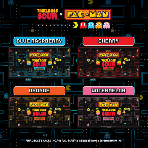 Pac-man x Final Boss Sour: Pineapple Dippers (4-Pack)