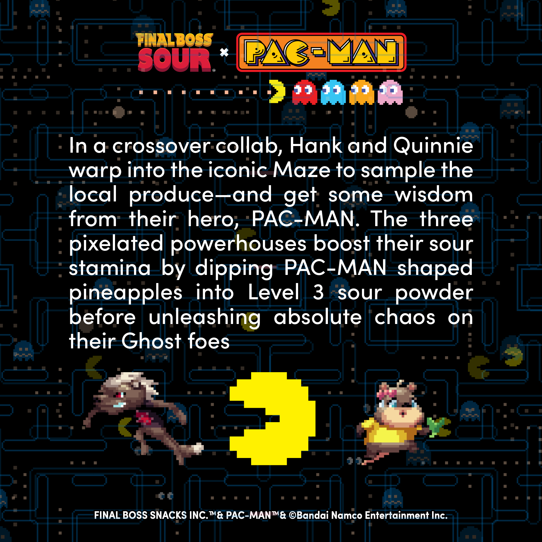 Pac-man x Final Boss Sour: Pineapple Dippers (1-Pack)