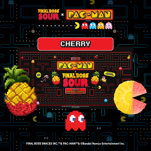 Pac-man x Final Boss Sour: Pineapple Dippers (4-Pack)