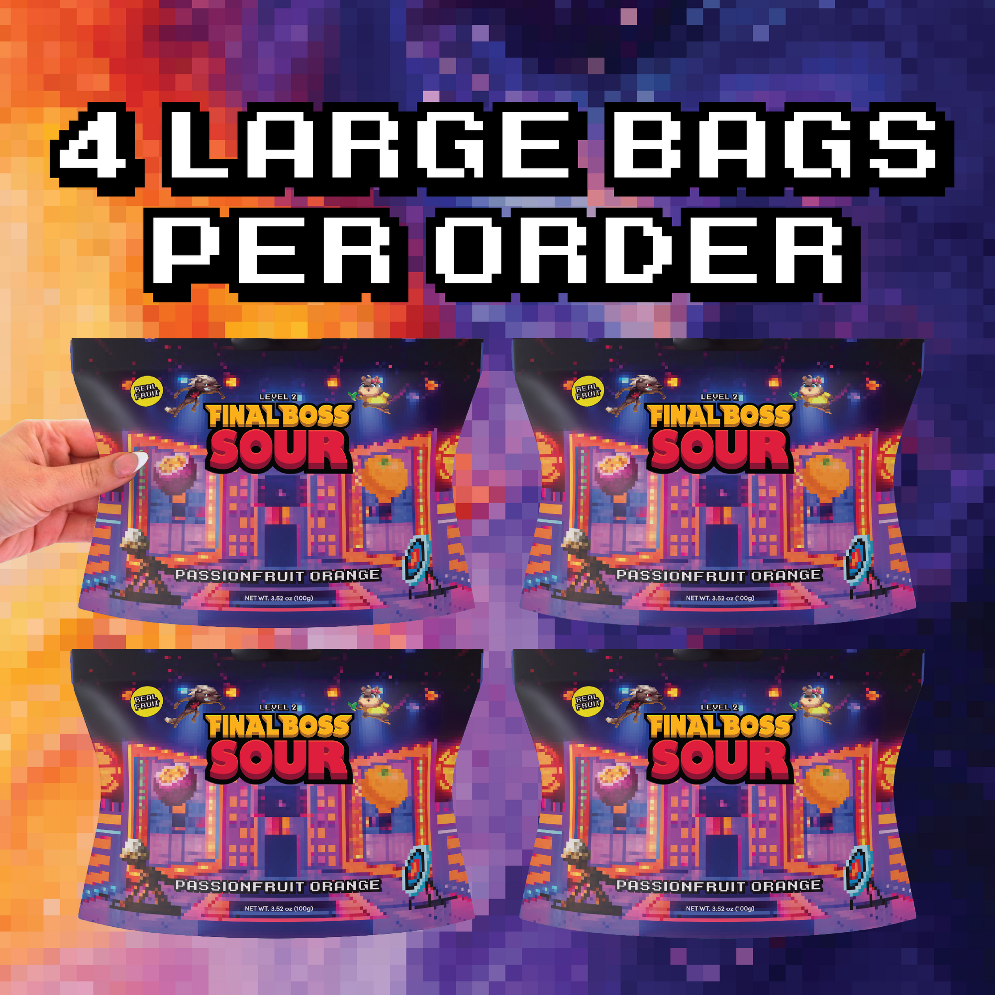 Level 2 Sour Orange Passionfruit (4-Pack)