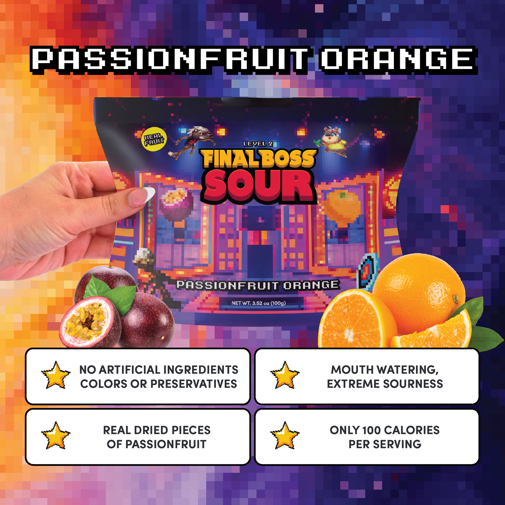 Level 2 Sour Orange Passionfruit (4-Pack)