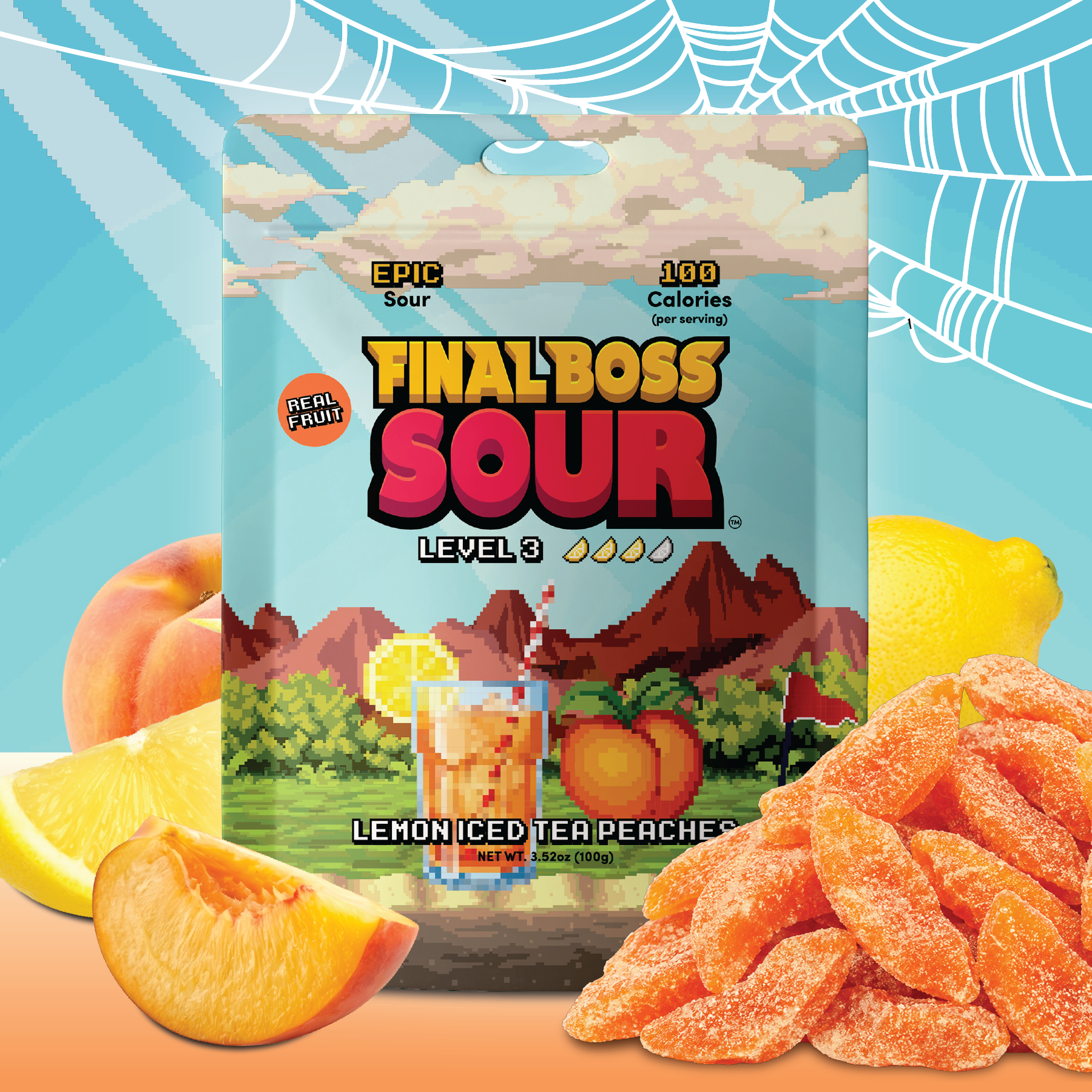 Level 3 Lemon Iced Tea Peaches (4-Pack)