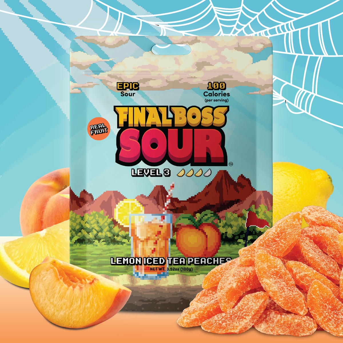 Level 3 Lemon Iced Tea Peaches (4-Pack)