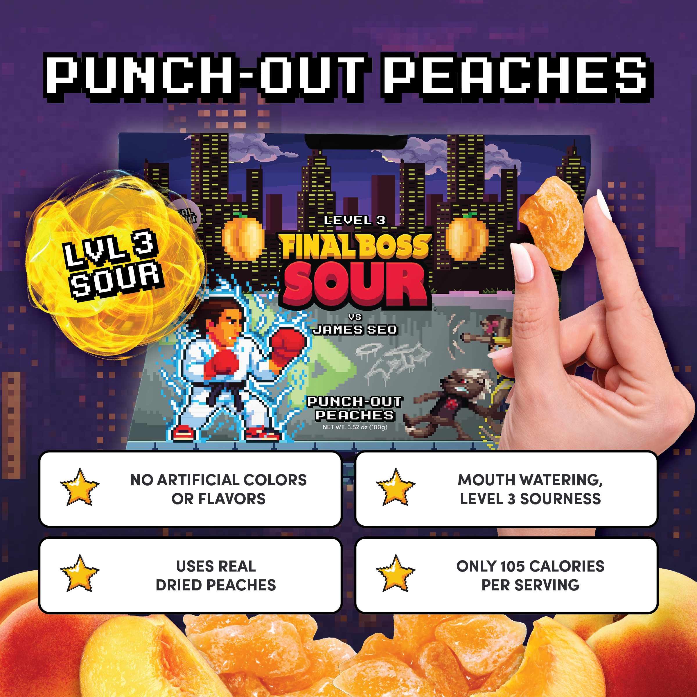 Punch-Out Peaches (Level 3) (4-Pack)