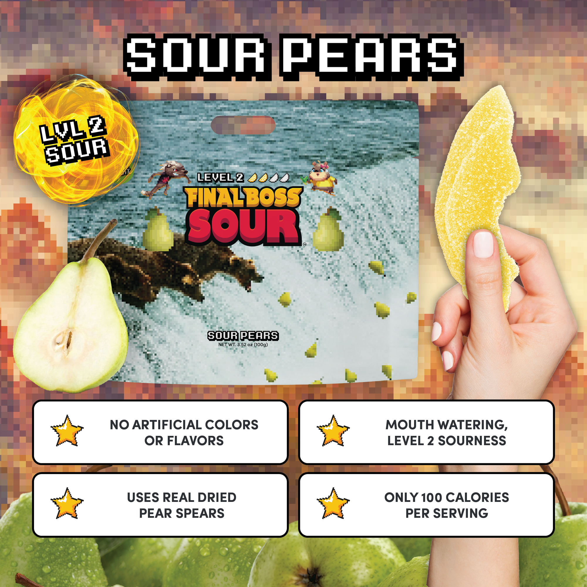 Sour Pears (Level 2) (4-Pack)