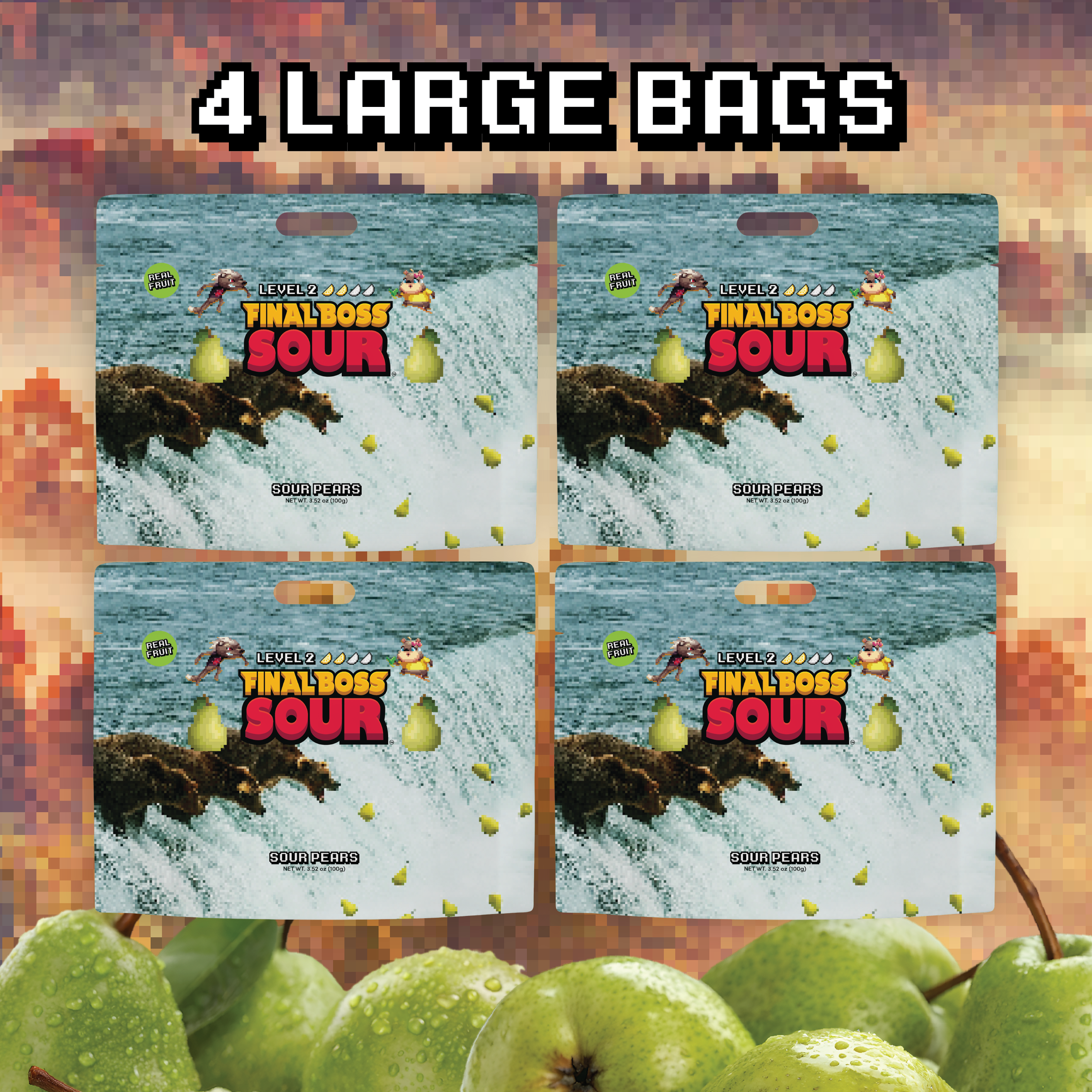 Sour Pears (Level 2) (4-Pack)