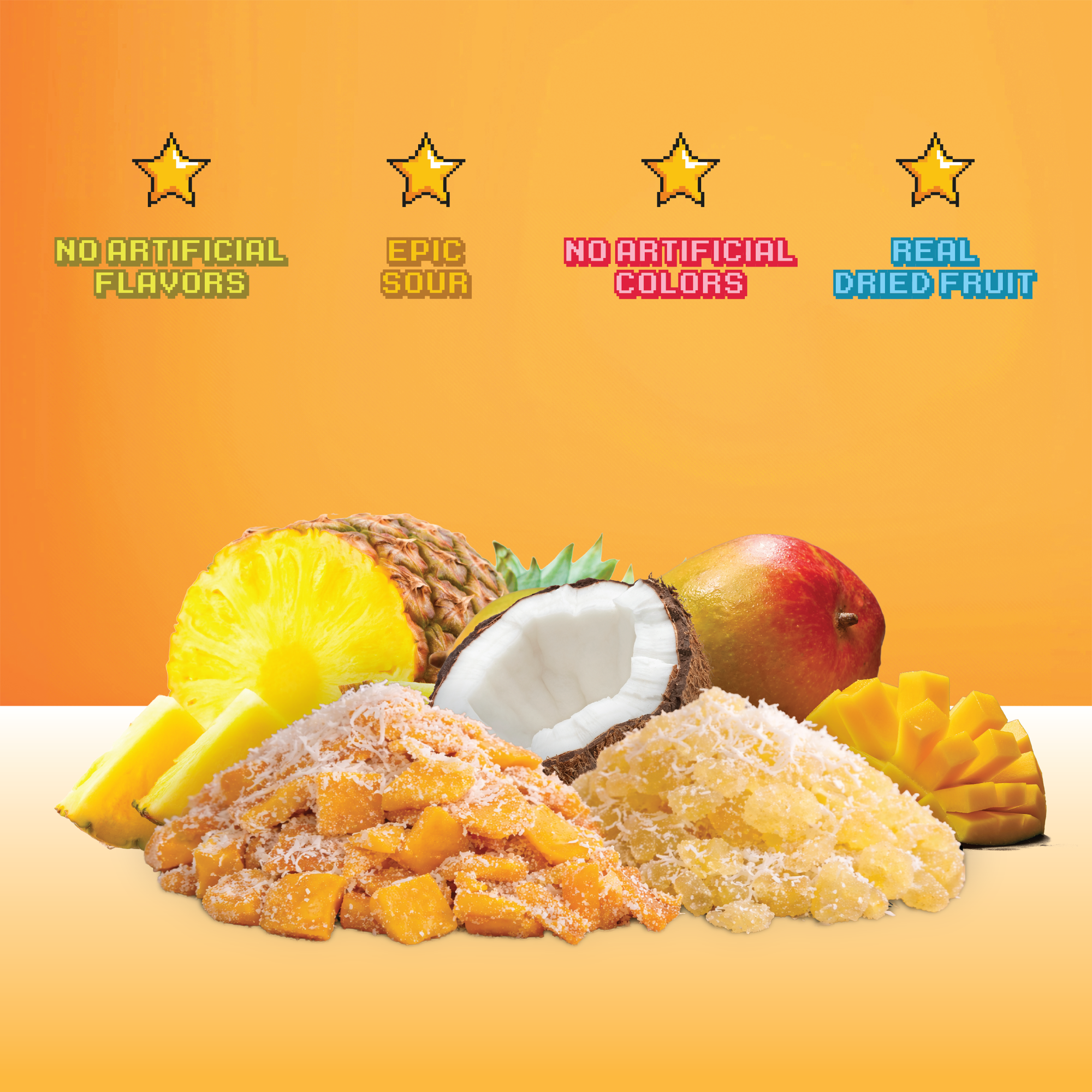 Sour Pina Colada (Mango + Pineapple + Coconut) (4-Pack)