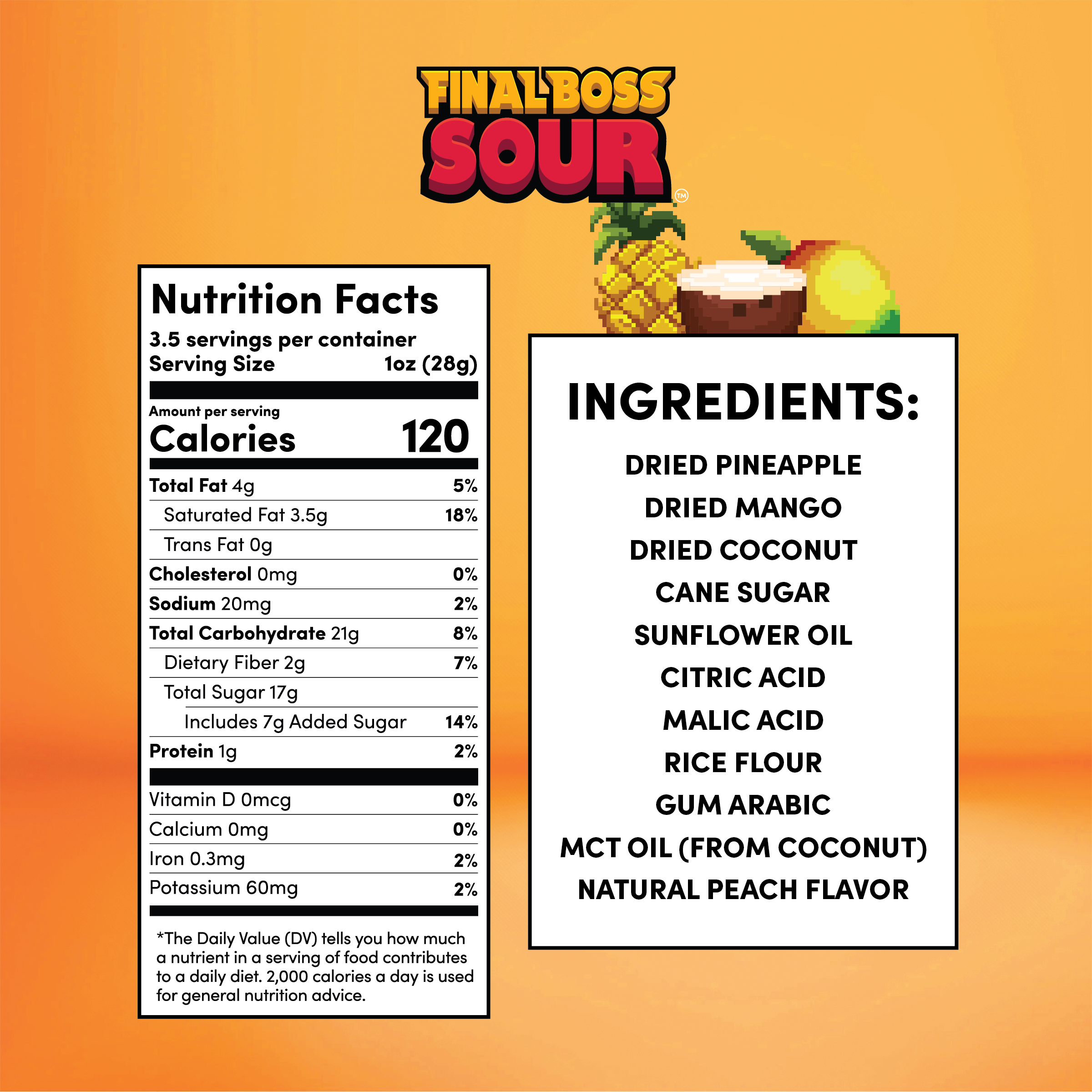 Sour Pina Colada (Mango + Pineapple + Coconut) (4-Pack)