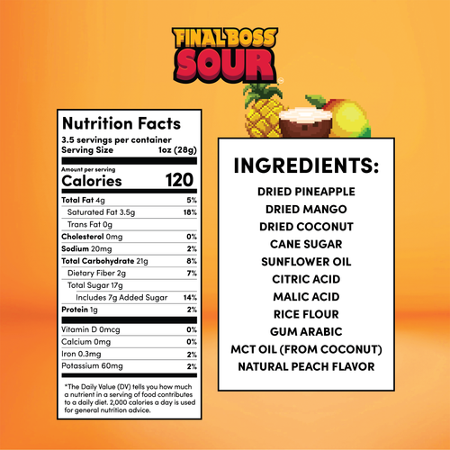 Sour Pina Colada (Mango + Pineapple + Coconut) (4-Pack)