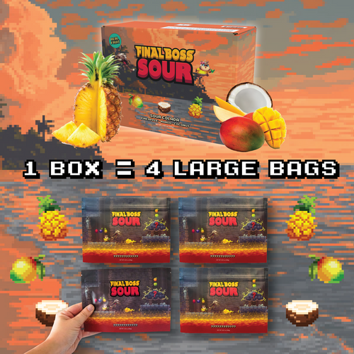 Sour Pina Colada (Mango + Pineapple + Coconut) (4-Pack)