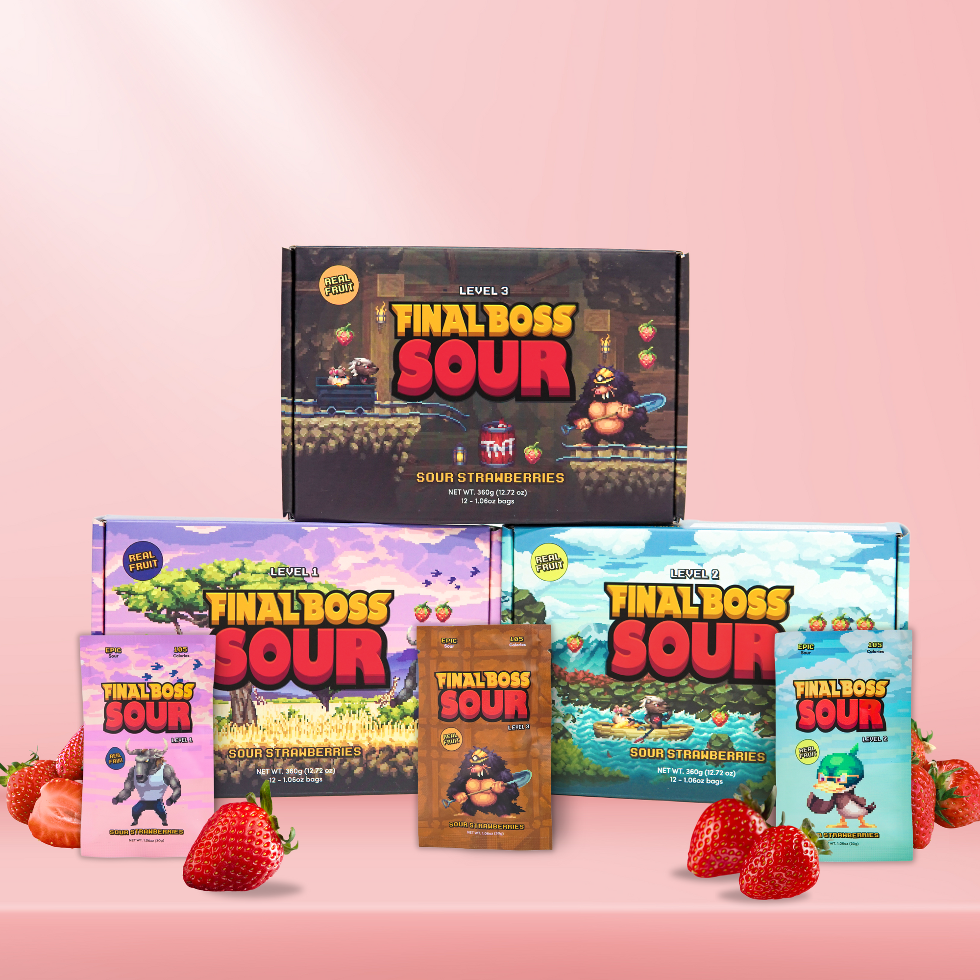 Level 1, 2, & 3 Strawberry Multi-Pack (Bundle Deal!)
