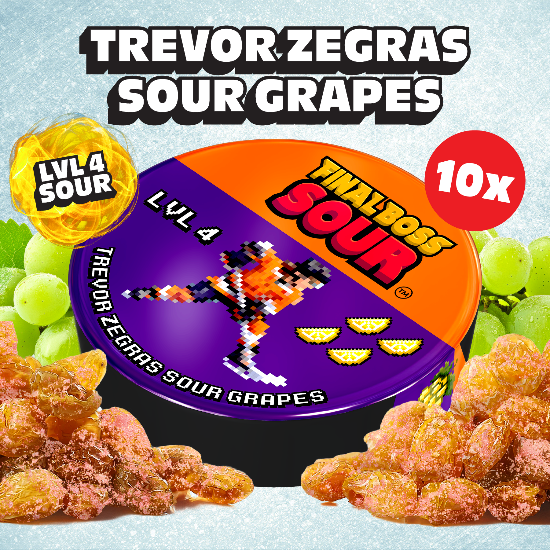 Trevor Zegras x FBS: Level 4 Sour Grapes (10 Pack)