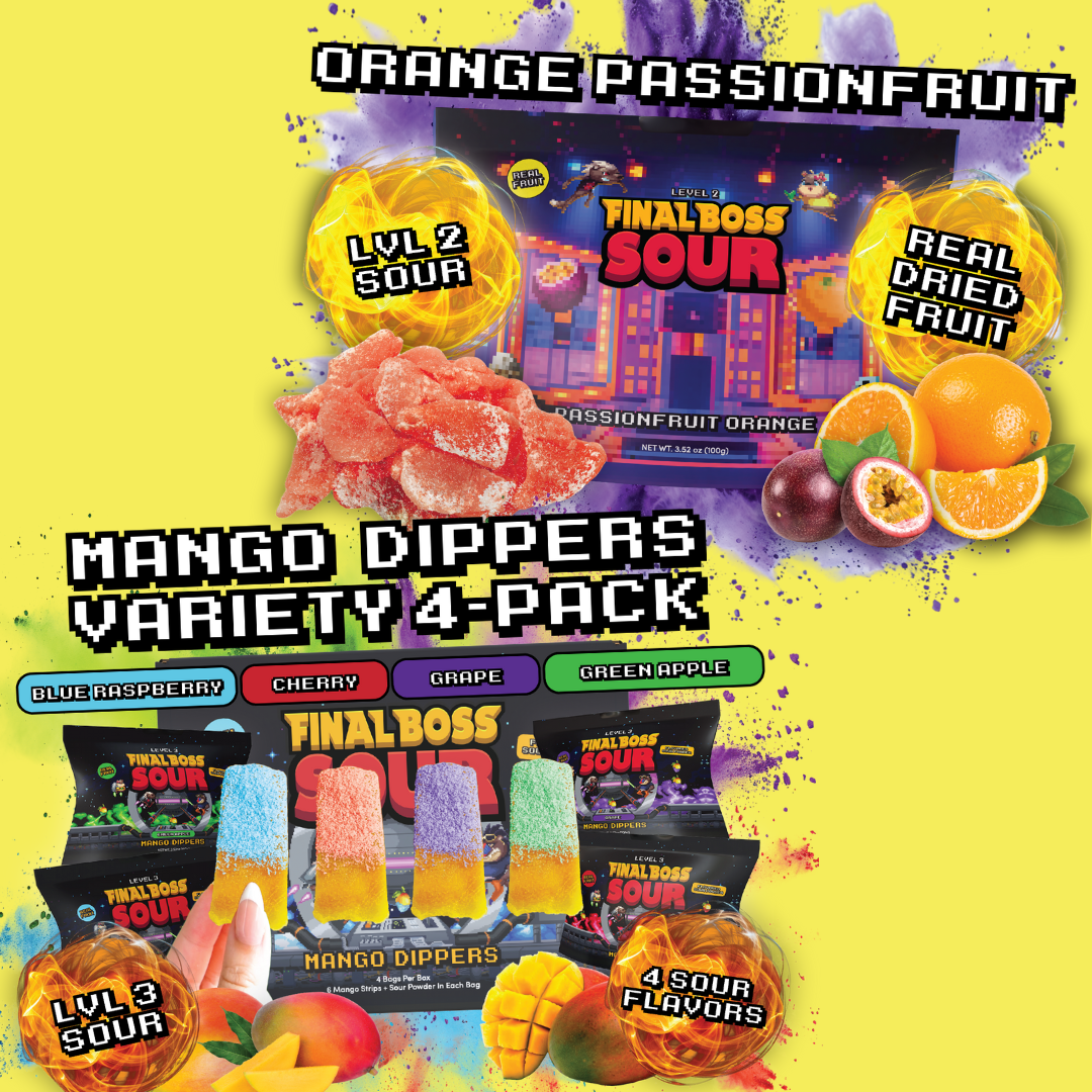 Mango Dippers Variety (4-Packs) + Orange Passionfruit (4-Packs) Bundle