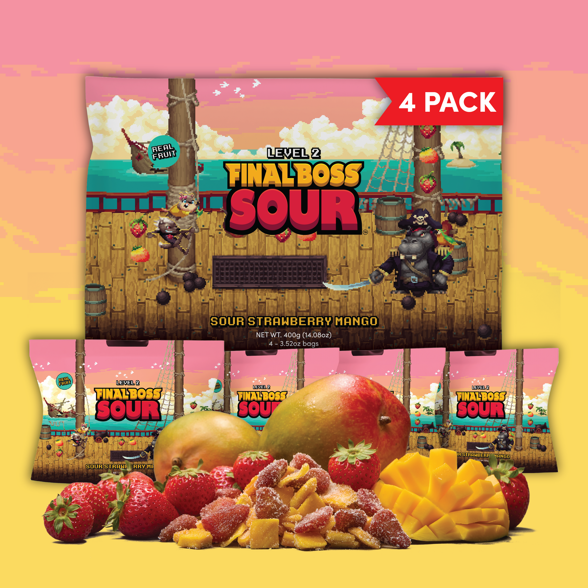 Level 2 Strawberry x Mango (4-Pack)